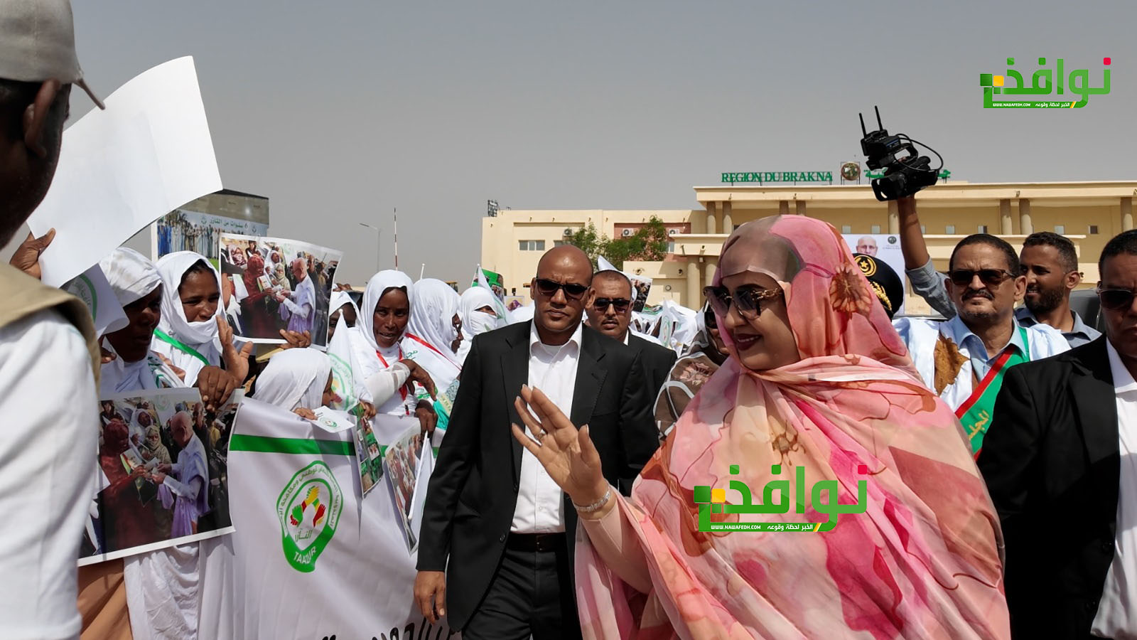صورة من وصول السيدة الأولى لمدينة ألاك/ إرشيف نوافذ