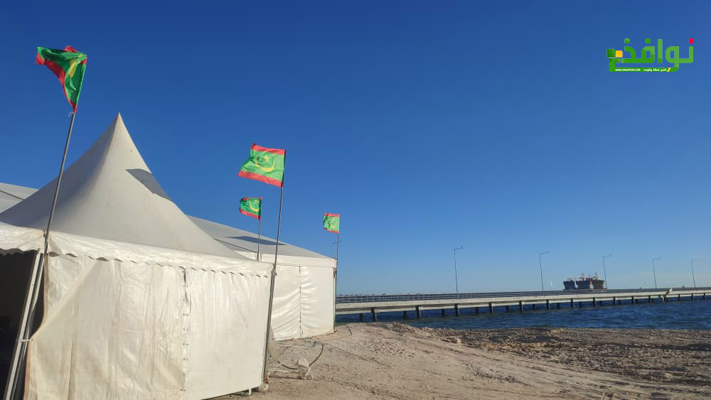 جانب من مرفأ رسو سفن خفر السواحل الموريتانية الذي ستبدأ به تدشينات اليوم (نوافذ)