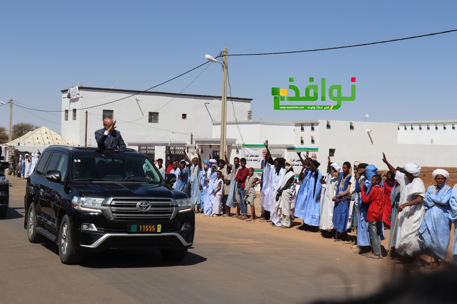 استقبالات شعبية لغزواني أمام منزل السفير بالنعمة 