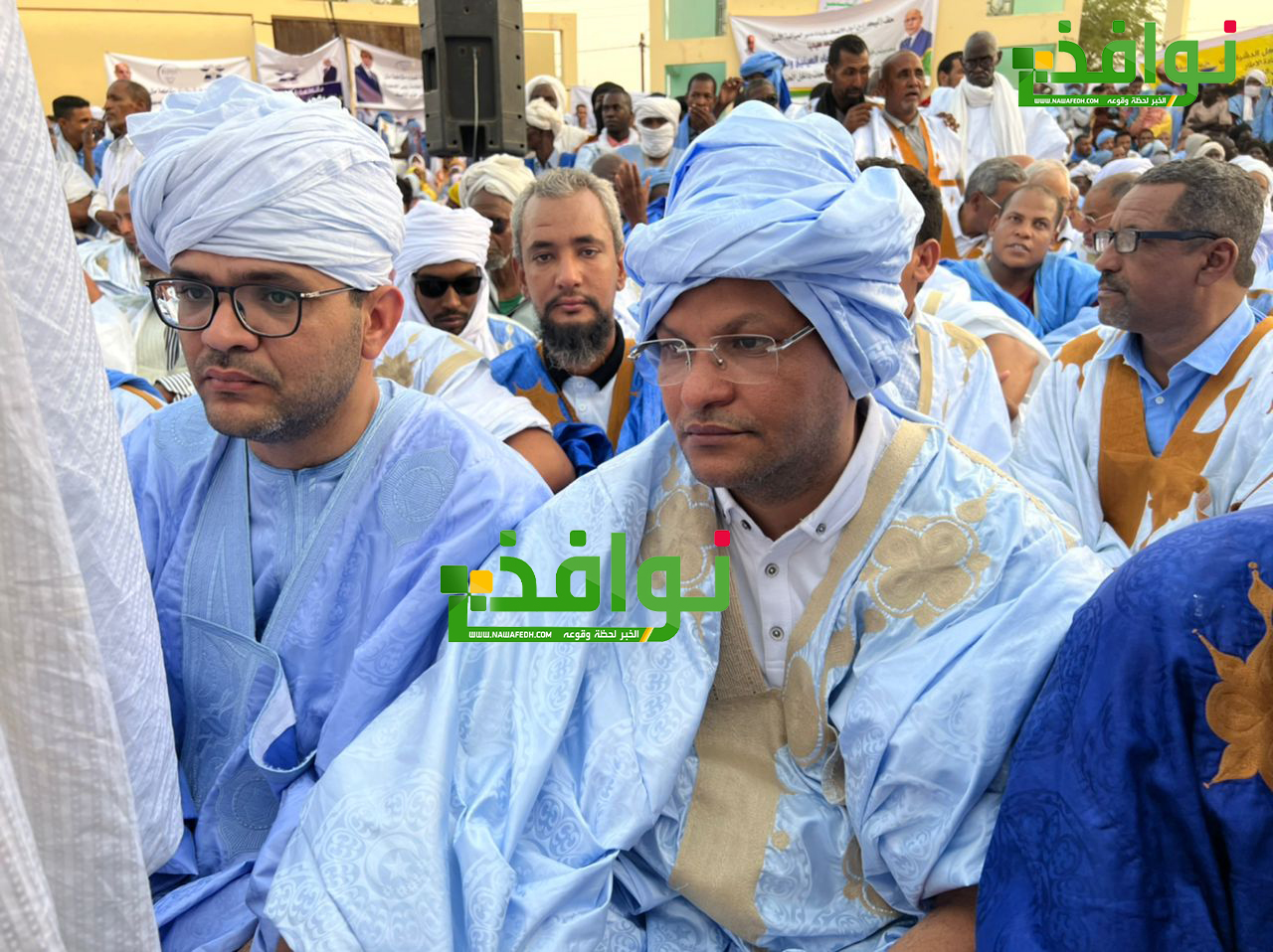 من اليمين رئيس تيار "أجماع" والمرشح المحتمل لنيابيات ألاك الشيخ باي حبيب