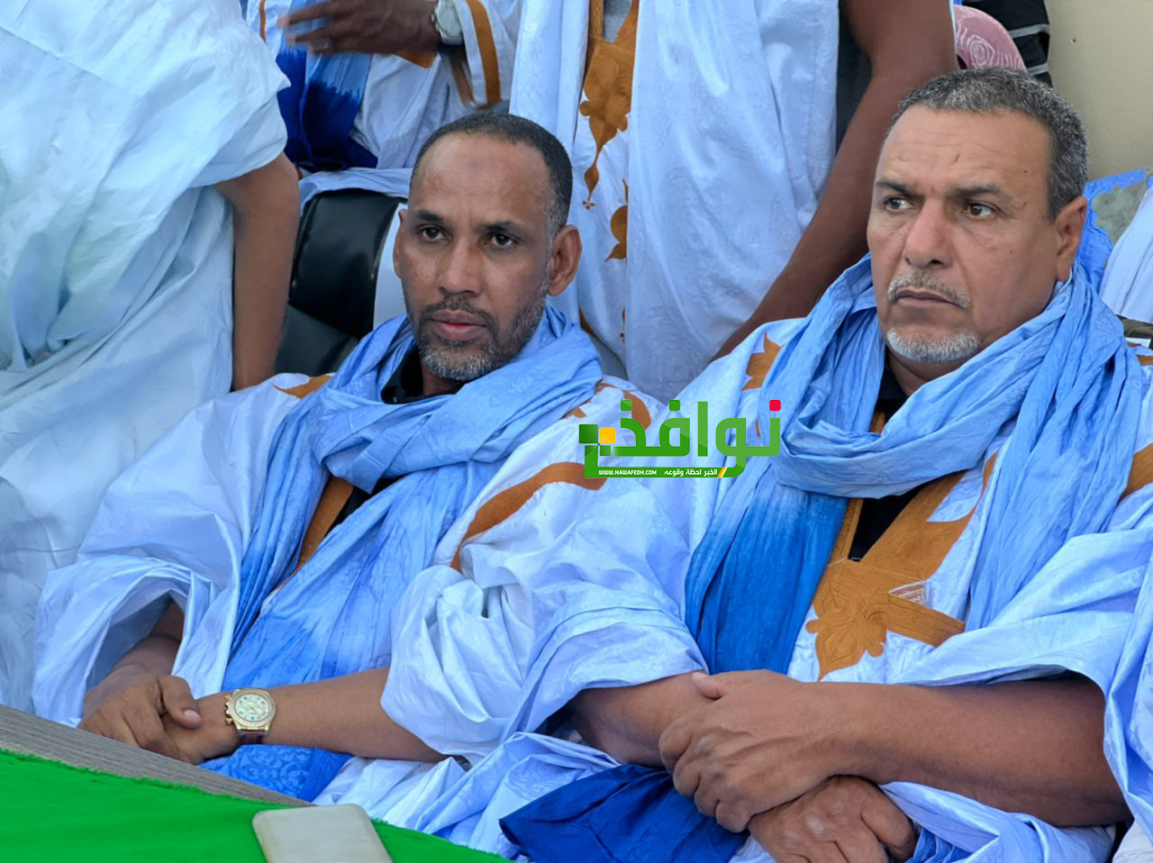 من اليمين منسق بعثة الحزب بلبراكنه وكوركول مع ممثل الشباب في البعثة