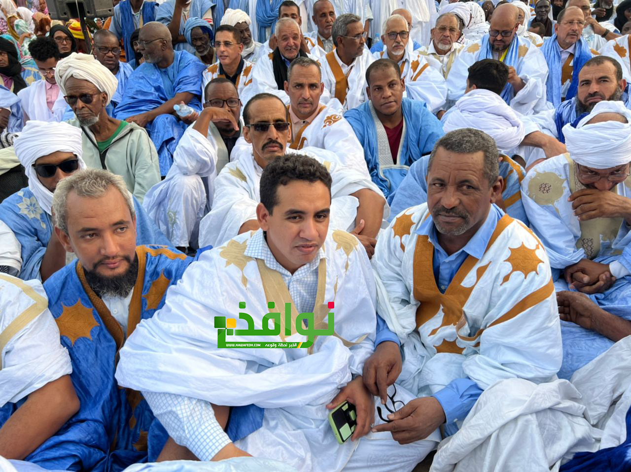 من اليمين العمدة المساعد لأك يليه مستشار وزير الثقافة عبد الرحمن ولد بله