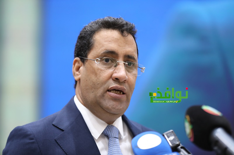 الوزير الأول المختار ولد اجاي خلال افتتاحه اليوم صباح اليوم "نوافذ"