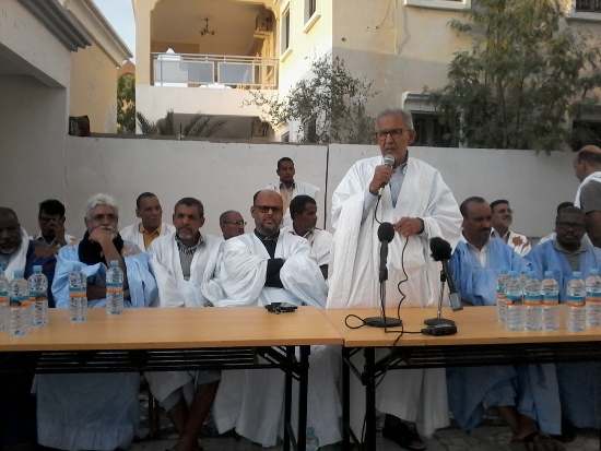 الرئيس أحمد ولد داداه خلال حديثه في المؤتمر 