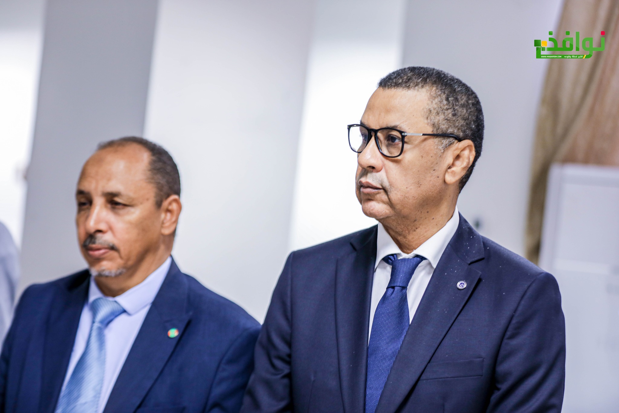الوزير السابق ولد آبي مدير صندوق الضمان الاجتماعي في مقدمة حضور حفل تسليم العرائض 