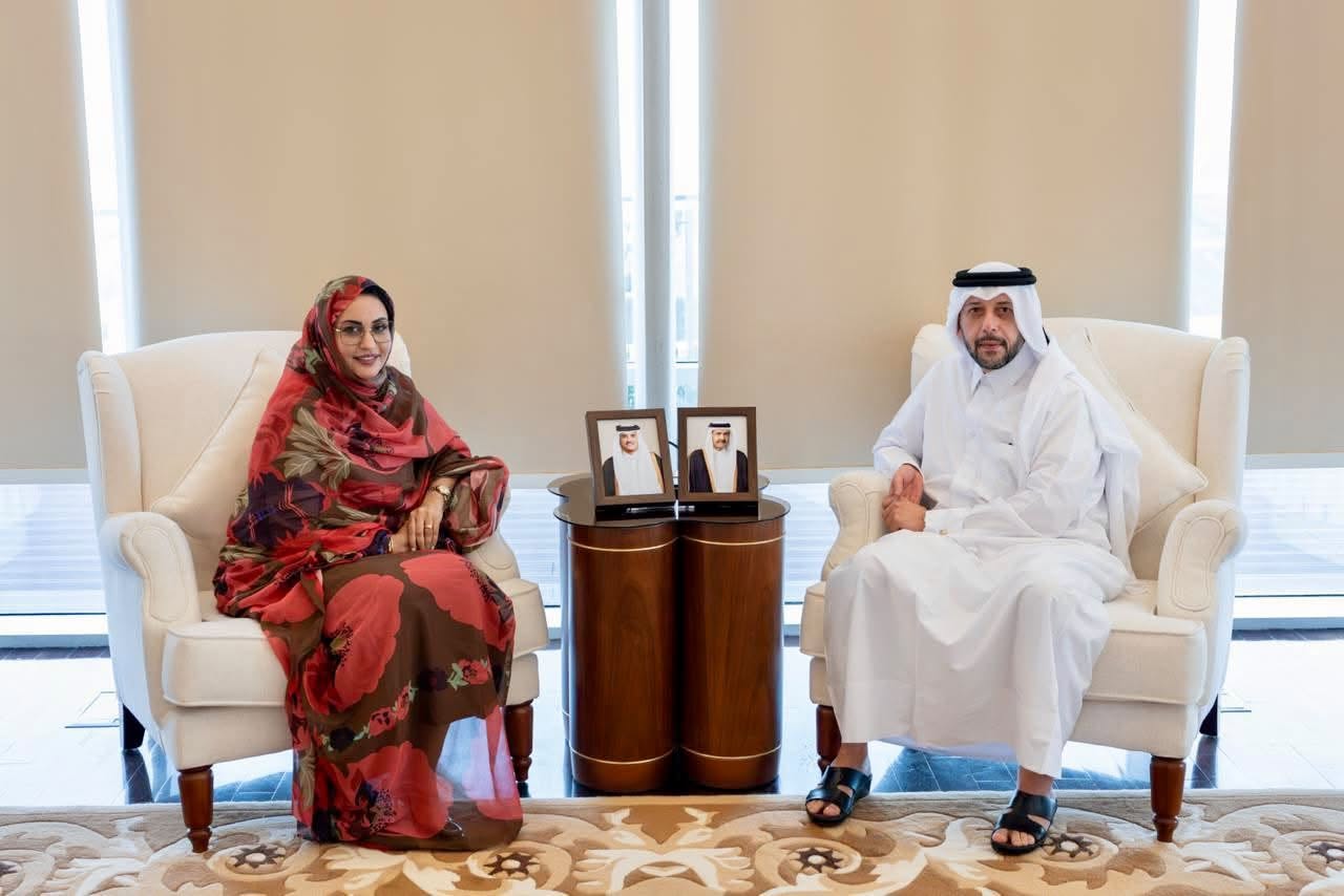 بنت الشيخ سيديا تلتقي وزير الصحة القطري